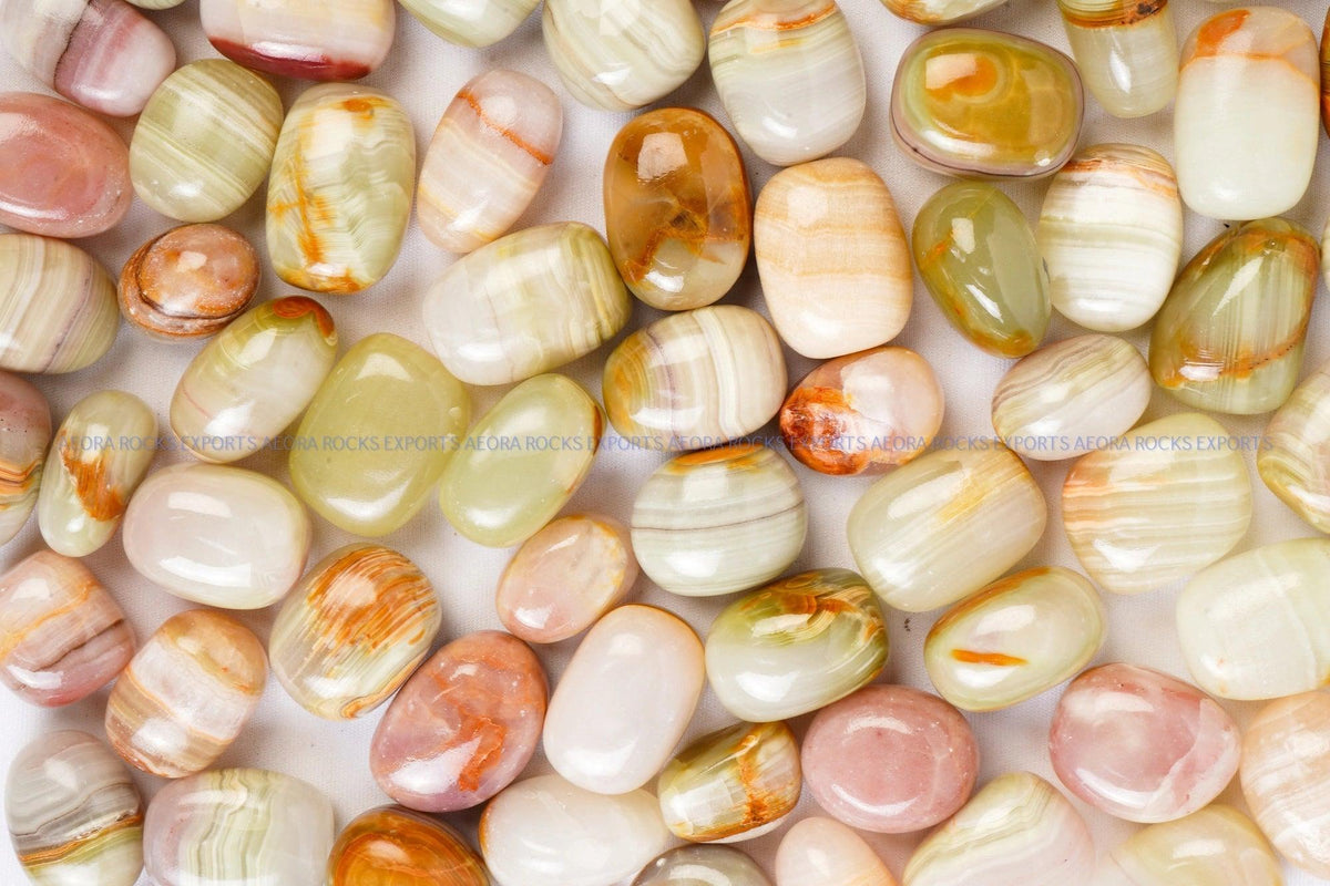 Green Onyx Tumbled Stone in India - Aeora Rocks - AEORA ROCKS INDIA - Healing Crystals superstore