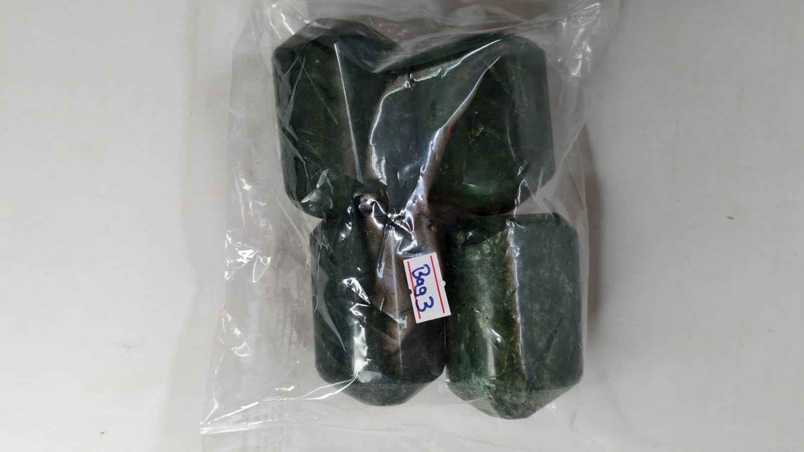 GREEN JADE FREEFORM STONES-1KG -BAG 3 -2PCS