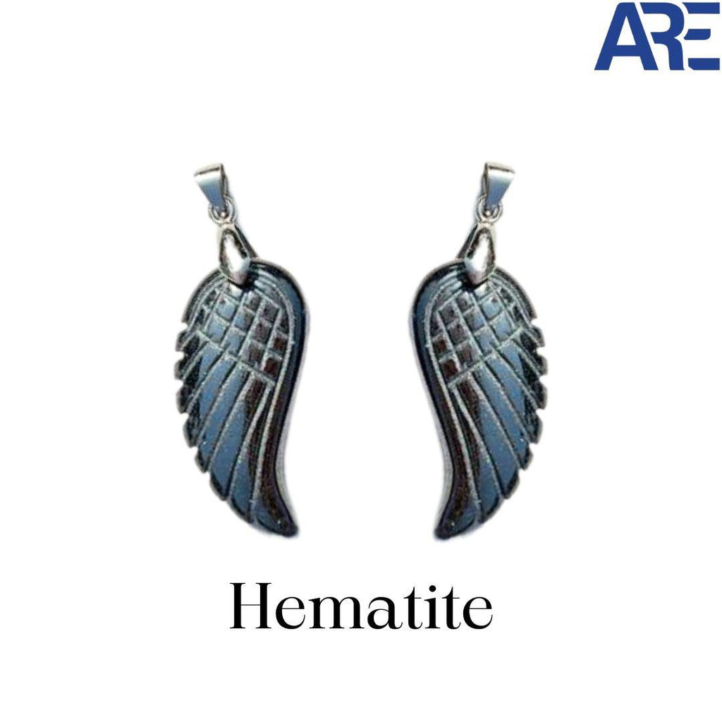 Hematite Wing Pendant - AEORA ROCKS INDIA - Healing Crystals superstore