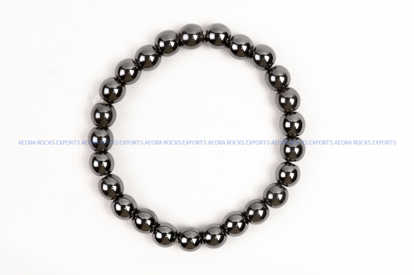 Hematite 8mm Bead Bracelet