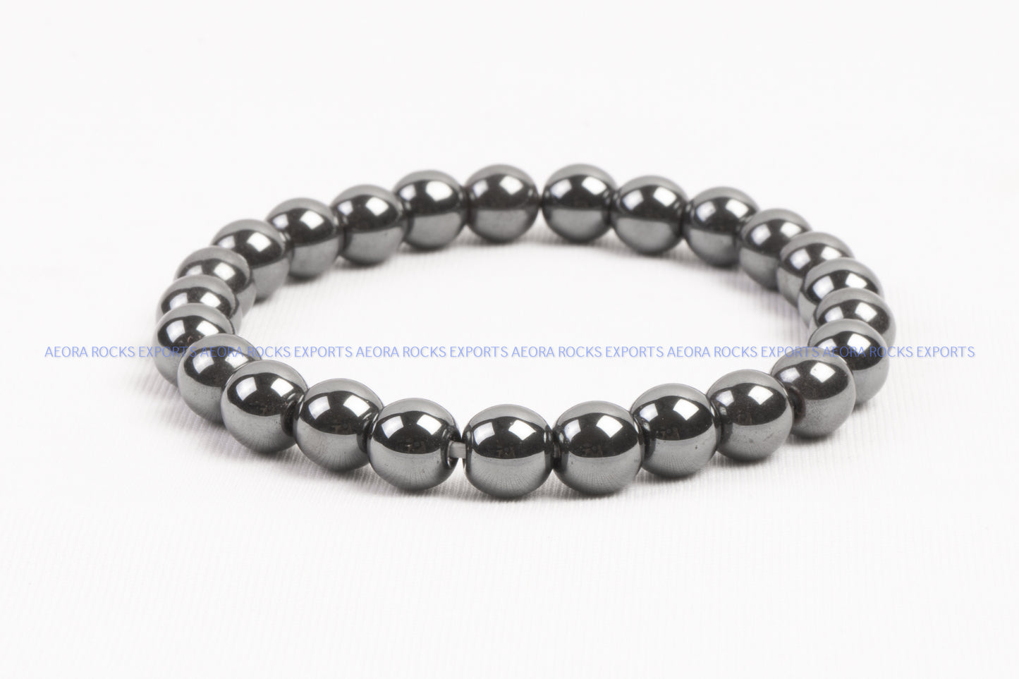 Hematite 8mm Bead Bracelet