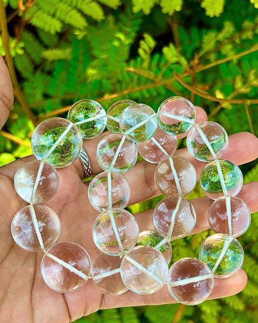 Himalayan Quartz Bead Bracelet 16 - 20mm in India - Aeora Rocks - AEORA ROCKS INDIA - Healing Crystals superstore