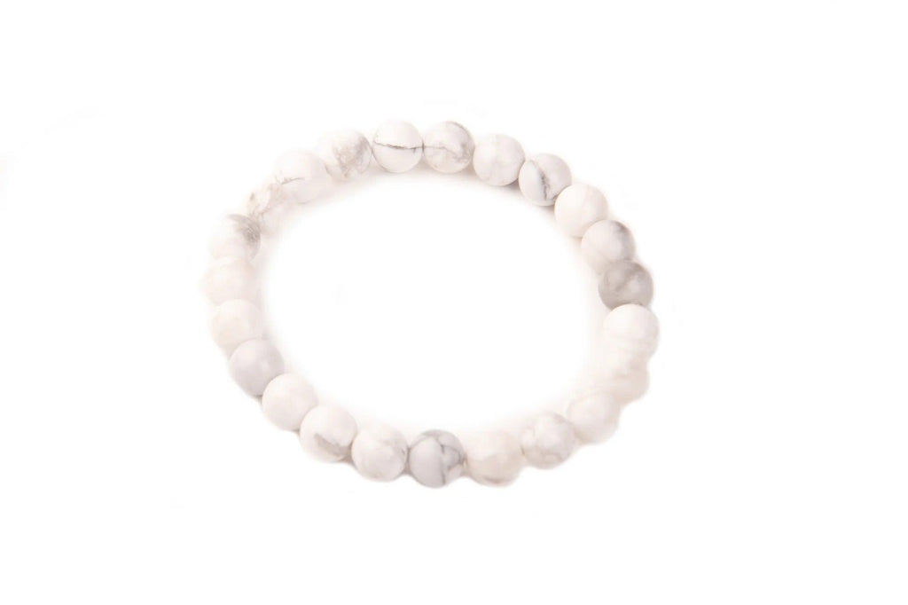 Howelite Bead Bracelet 8mm in India - Aeora Rocks - AEORA ROCKS INDIA - Healing Crystals superstore