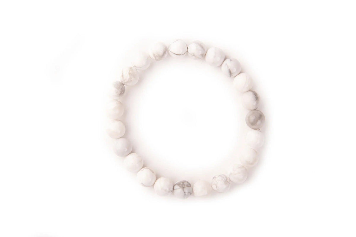 Howelite Bead Bracelet 8mm in India - Aeora Rocks - AEORA ROCKS INDIA - Healing Crystals superstore