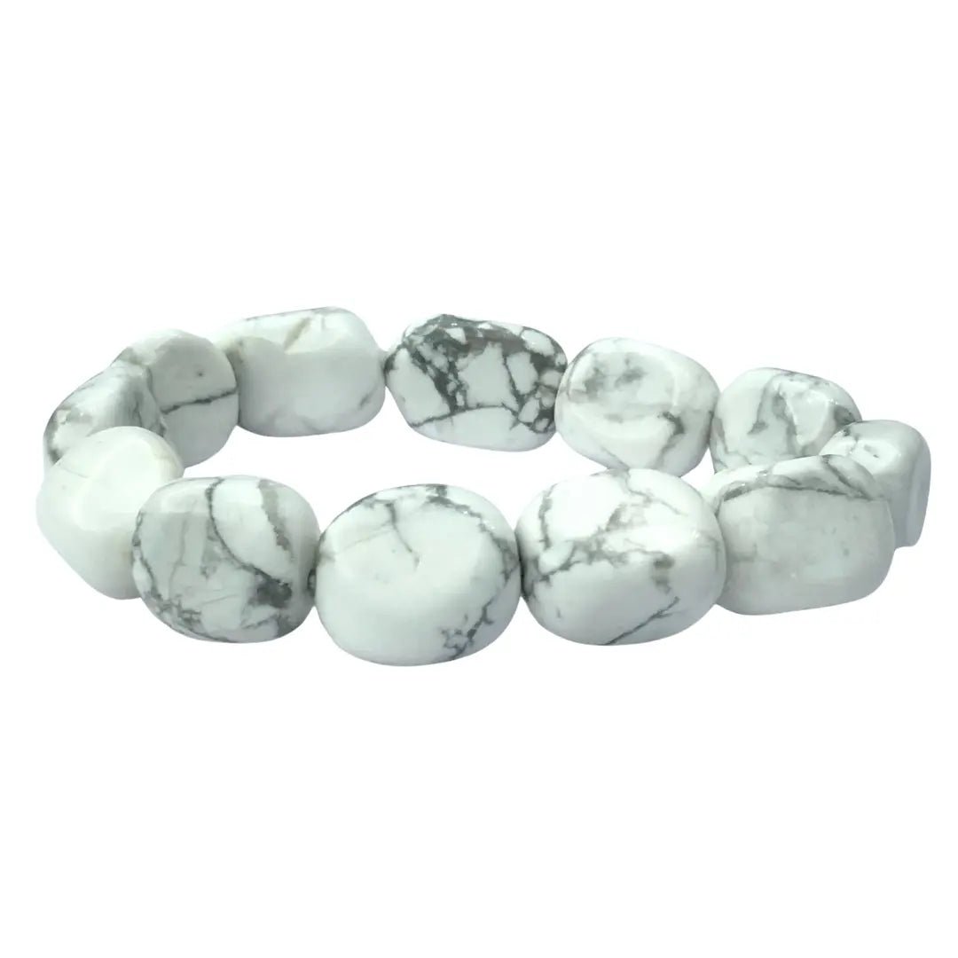 Howlite Tumbled Bracelet in India - Aeora Rocks - AEORA ROCKS INDIA - Healing Crystals superstore