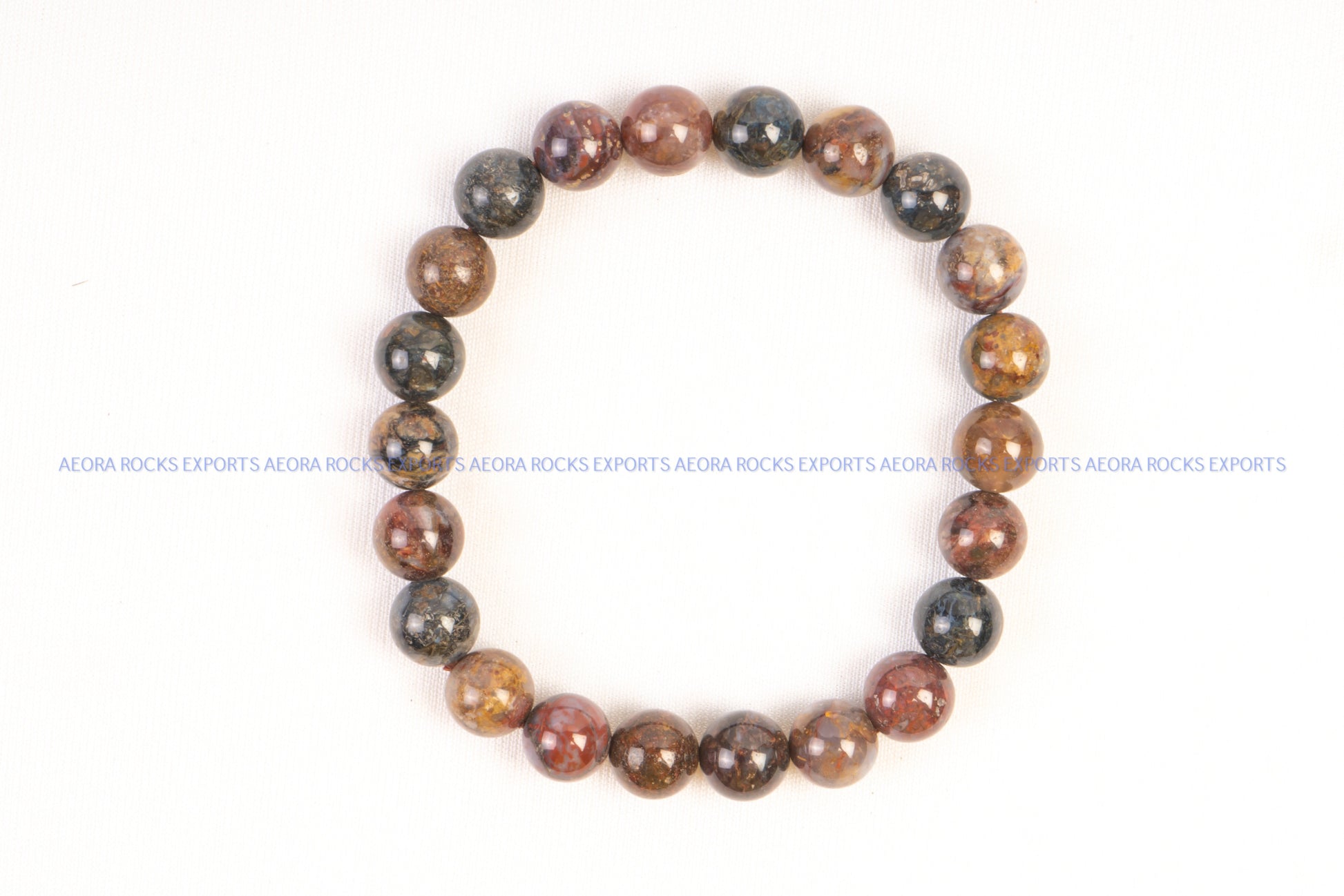 Indian Agate Bead Bracelet in India - Aeora Rocks - AEORA ROCKS INDIA - Healing Crystals superstore