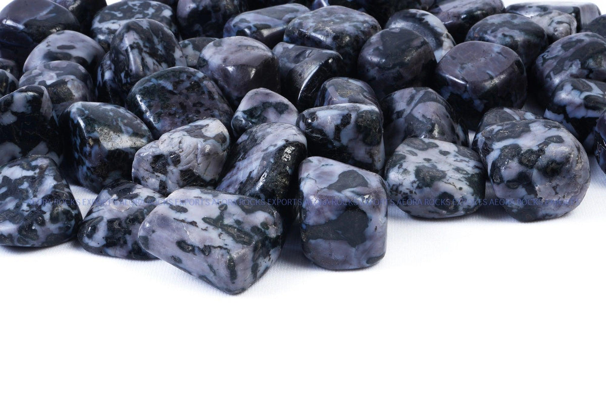 Indigo Gabro Tumbled Stone in India - Aeora Rocks - AEORA ROCKS INDIA - Healing Crystals superstore