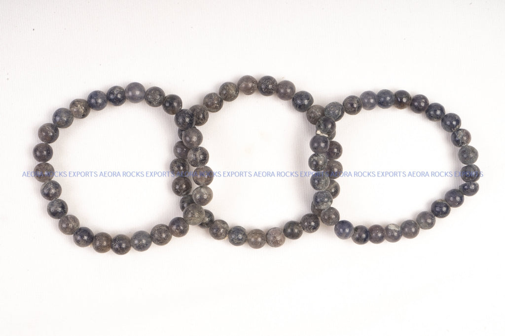 Iolite Bead Bracelet in India - Aeora Rocks - AEORA ROCKS INDIA - Healing Crystals superstore