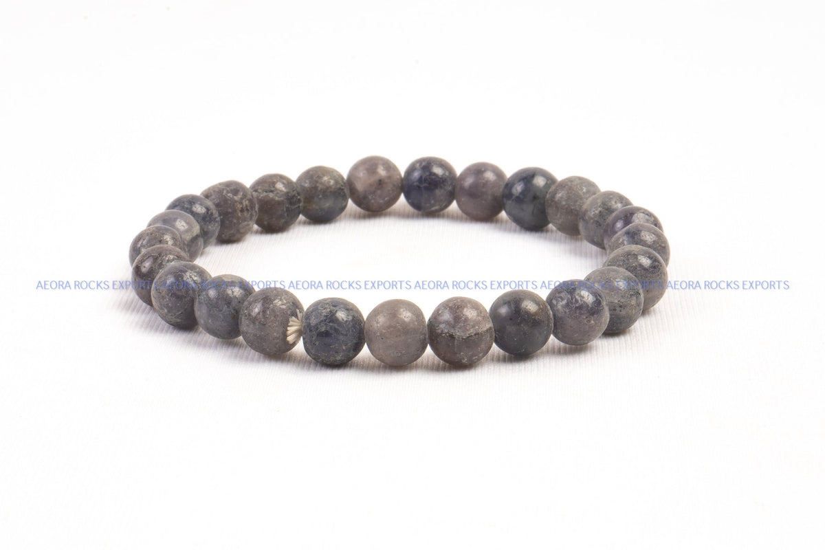 Iolite Bead Bracelet in India - Aeora Rocks - AEORA ROCKS INDIA - Healing Crystals superstore