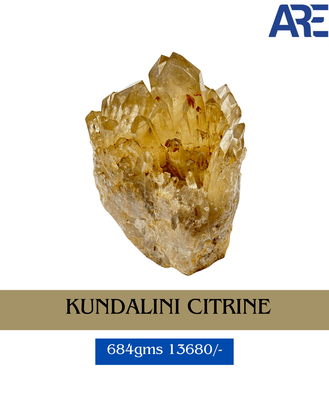 Kundalini Citrine - AEORA ROCKS INDIA - Healing Crystals superstore