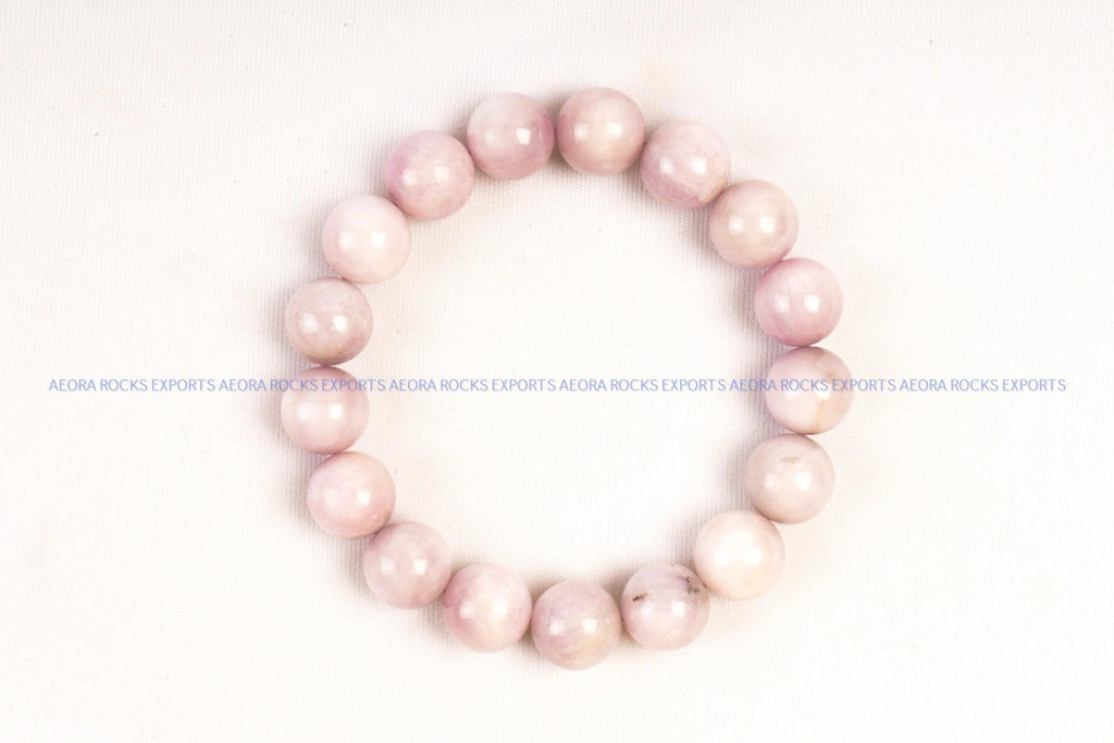 Kunzite Bead Bracelet in India - Aeora Rocks - AEORA ROCKS INDIA - Healing Crystals superstore