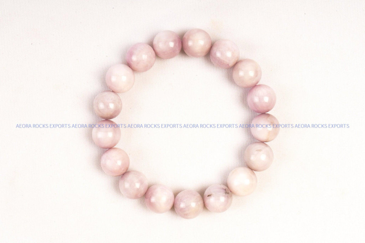Kunzite Bead Bracelet in India - Aeora Rocks - AEORA ROCKS INDIA - Healing Crystals superstore