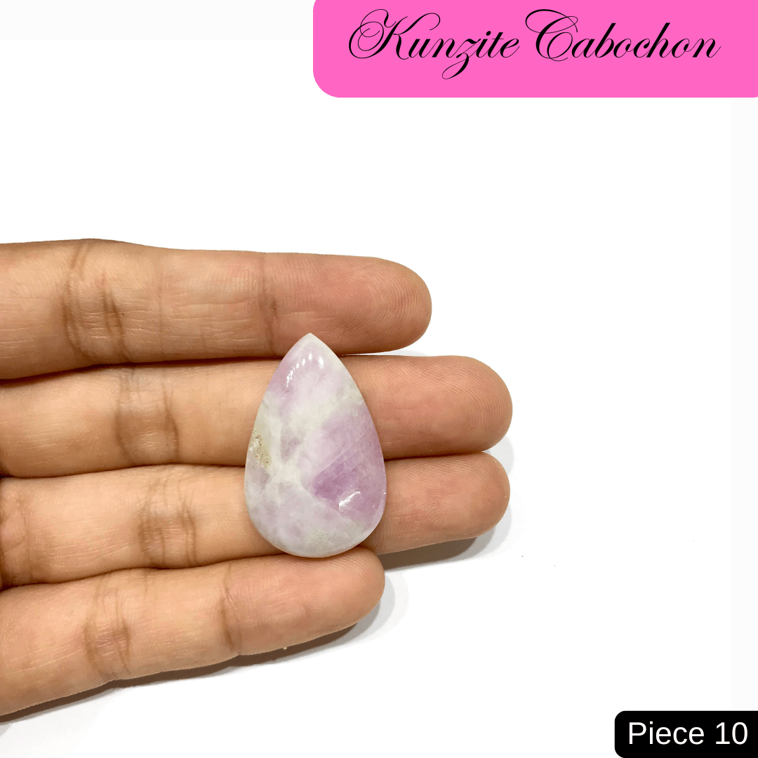 Kunzite Cabochons - AEORA ROCKS INDIA - Healing Crystals superstore