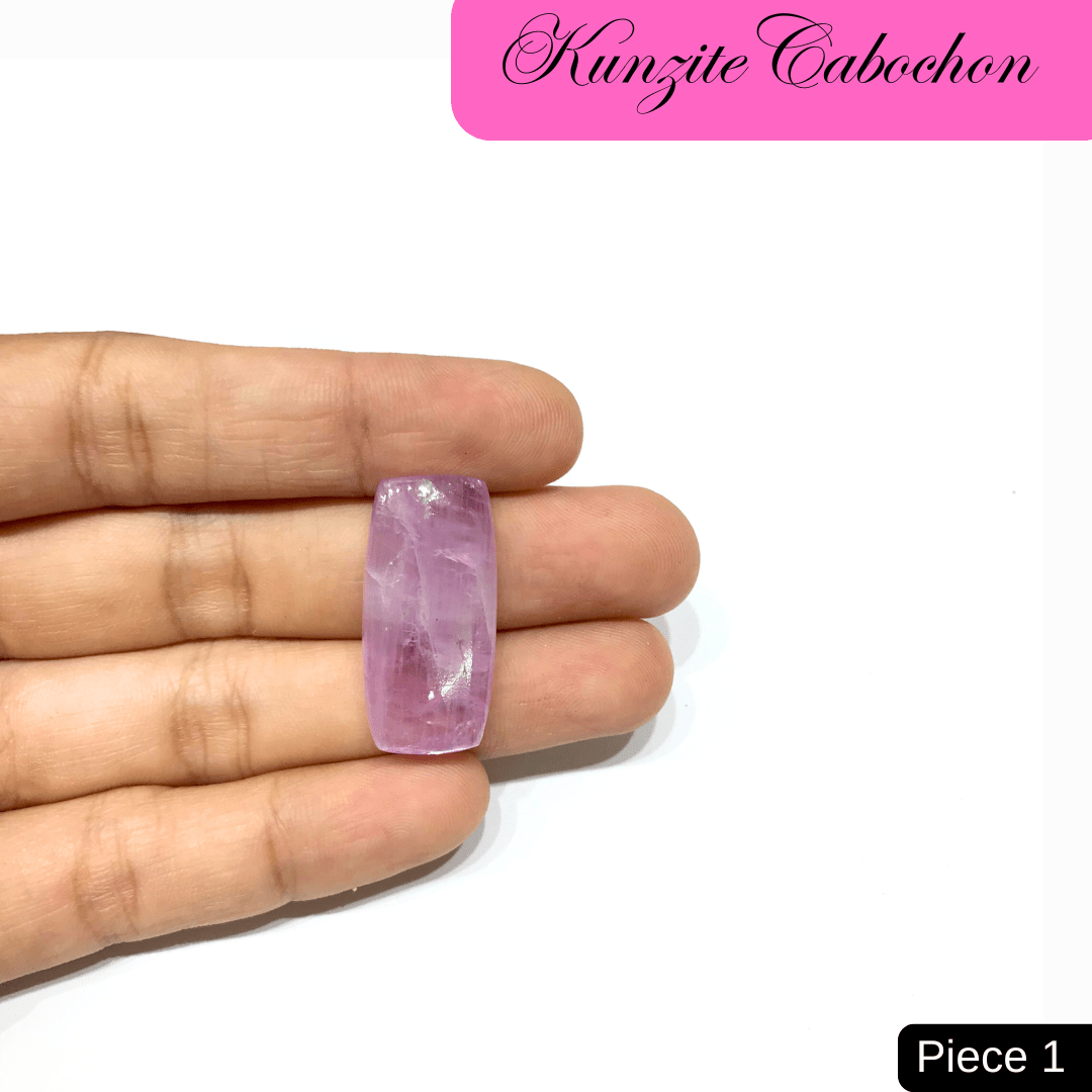 Kunzite Cabochons - AEORA ROCKS INDIA - Healing Crystals superstore