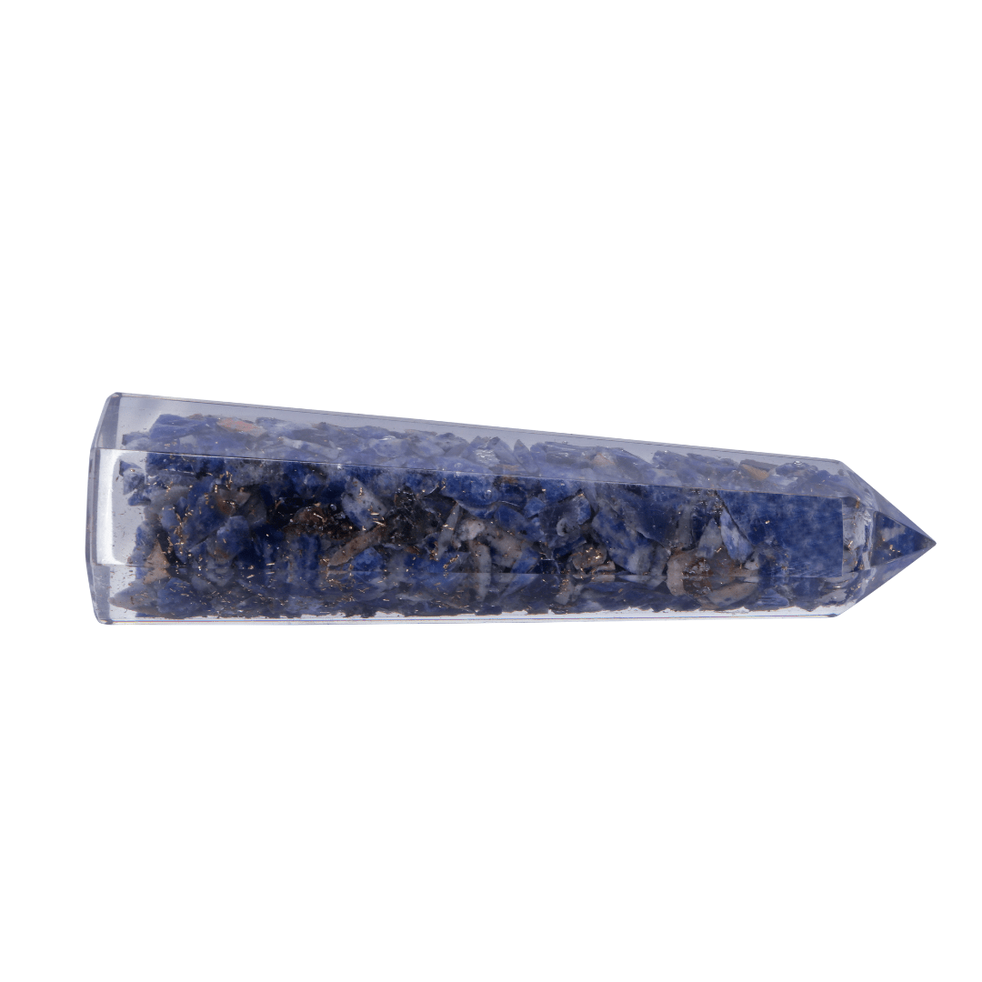 Lapis Lazuli Orgonite Tower - AEORA ROCKS INDIA - Healing Crystals superstore