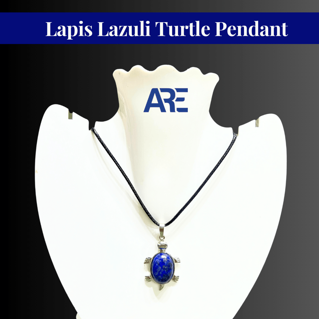 Lapis Lazuli Turtle Pendant - AEORA ROCKS INDIA - Healing Crystals superstore