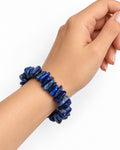 Lapis Lazuli Chips Bracelet | Blue Gemstone | Aeora Rocks