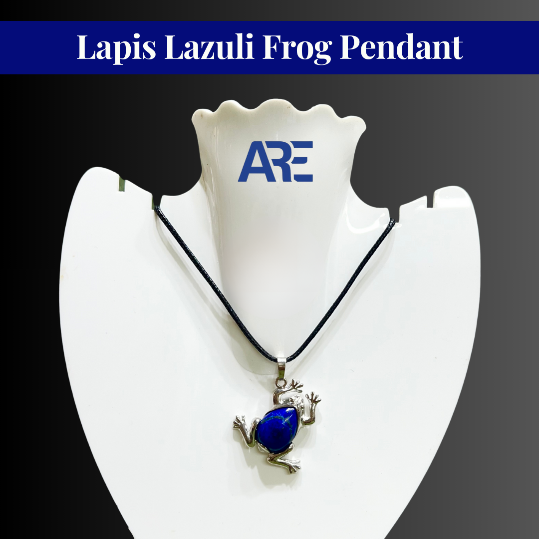 Lapis Lazuli Frog Pendant