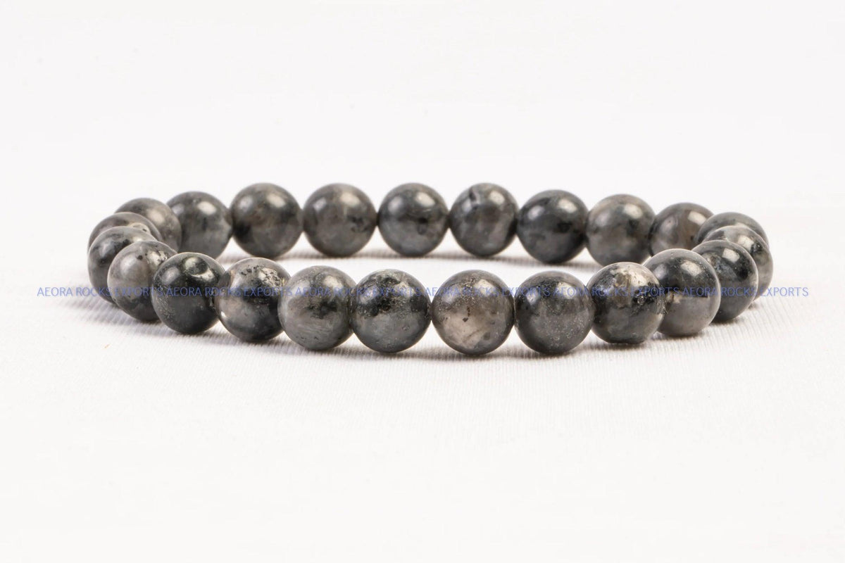 Larvikite Bead Bracelet in India - Aeora Rocks - AEORA ROCKS INDIA - Healing Crystals superstore