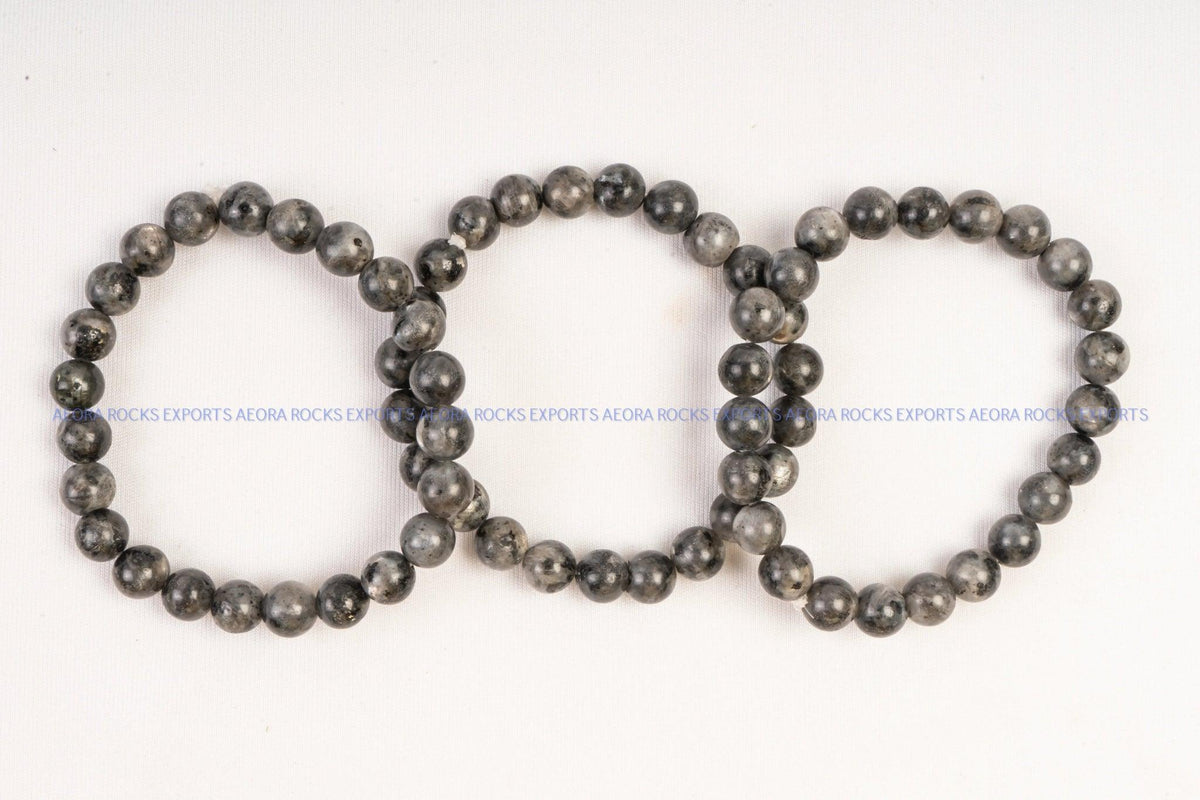 Larvikite Bead Bracelet in India - Aeora Rocks - AEORA ROCKS INDIA - Healing Crystals superstore