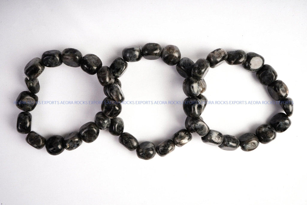 Larvikite Tumbled Bracelet in India - Aeora Rocks - AEORA ROCKS INDIA - Healing Crystals superstore