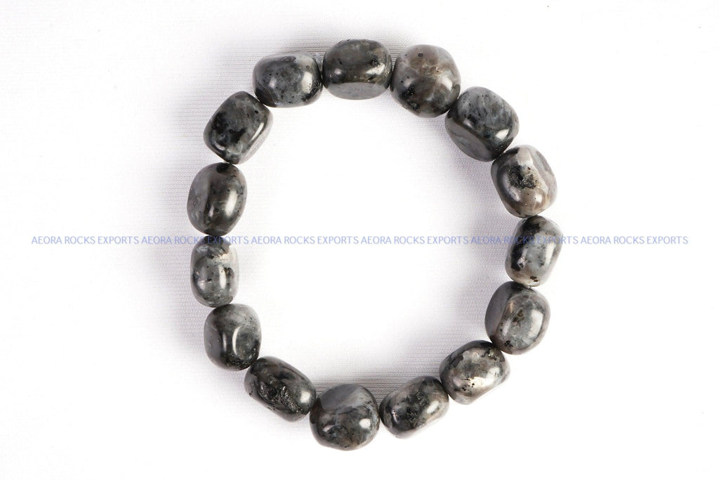 Larvikite Tumbled Bracelet in India - Aeora Rocks - AEORA ROCKS INDIA - Healing Crystals superstore