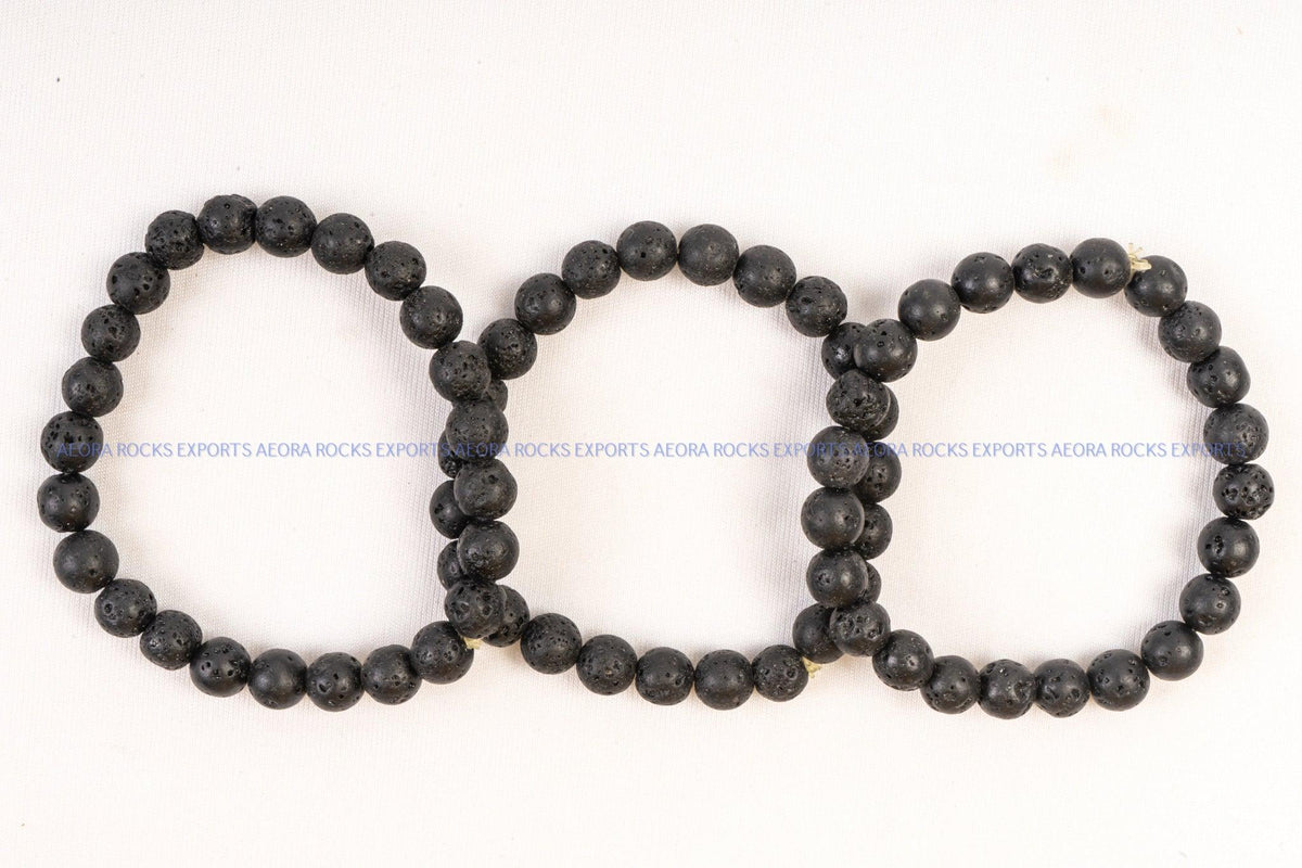 Lava Bead Bracelet - AEORA ROCKS INDIA - Healing Crystals superstore