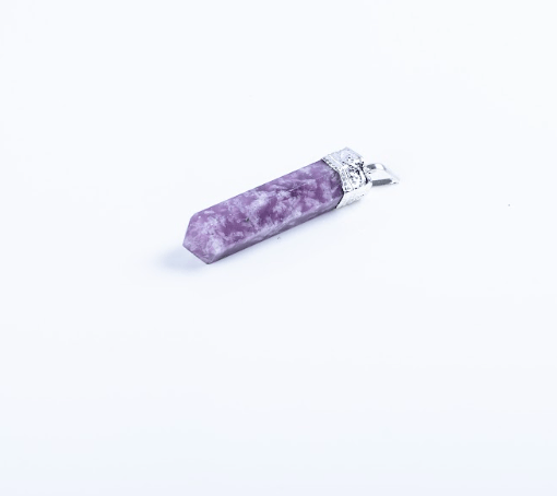 Lepidolite Single Point Pendant - AEORA ROCKS INDIA - Healing Crystals superstore