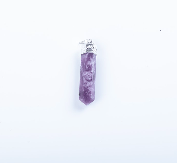 Lepidolite Single Point Pendant - AEORA ROCKS INDIA - Healing Crystals superstore