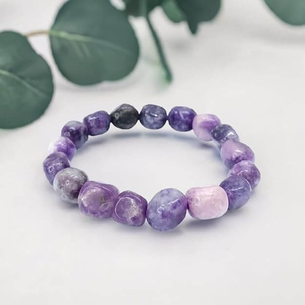 Lepidolite Tumbled Bracelet - AEORA ROCKS INDIA - Healing Crystals superstore