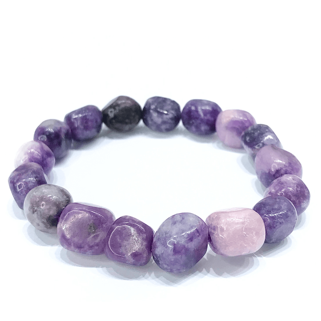 Lepidolite Tumbled Bracelet - AEORA ROCKS INDIA - Healing Crystals superstore