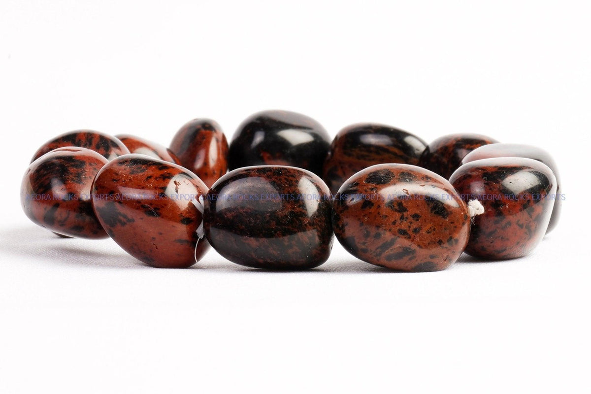 Mahogany Obsidian Tumbled Bracelet in India - Aeora Rocks - AEORA ROCKS INDIA - Healing Crystals superstore