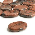 Mahogany Obsidian Worry Stone - AEORA ROCKS INDIA - Healing Crystals superstore
