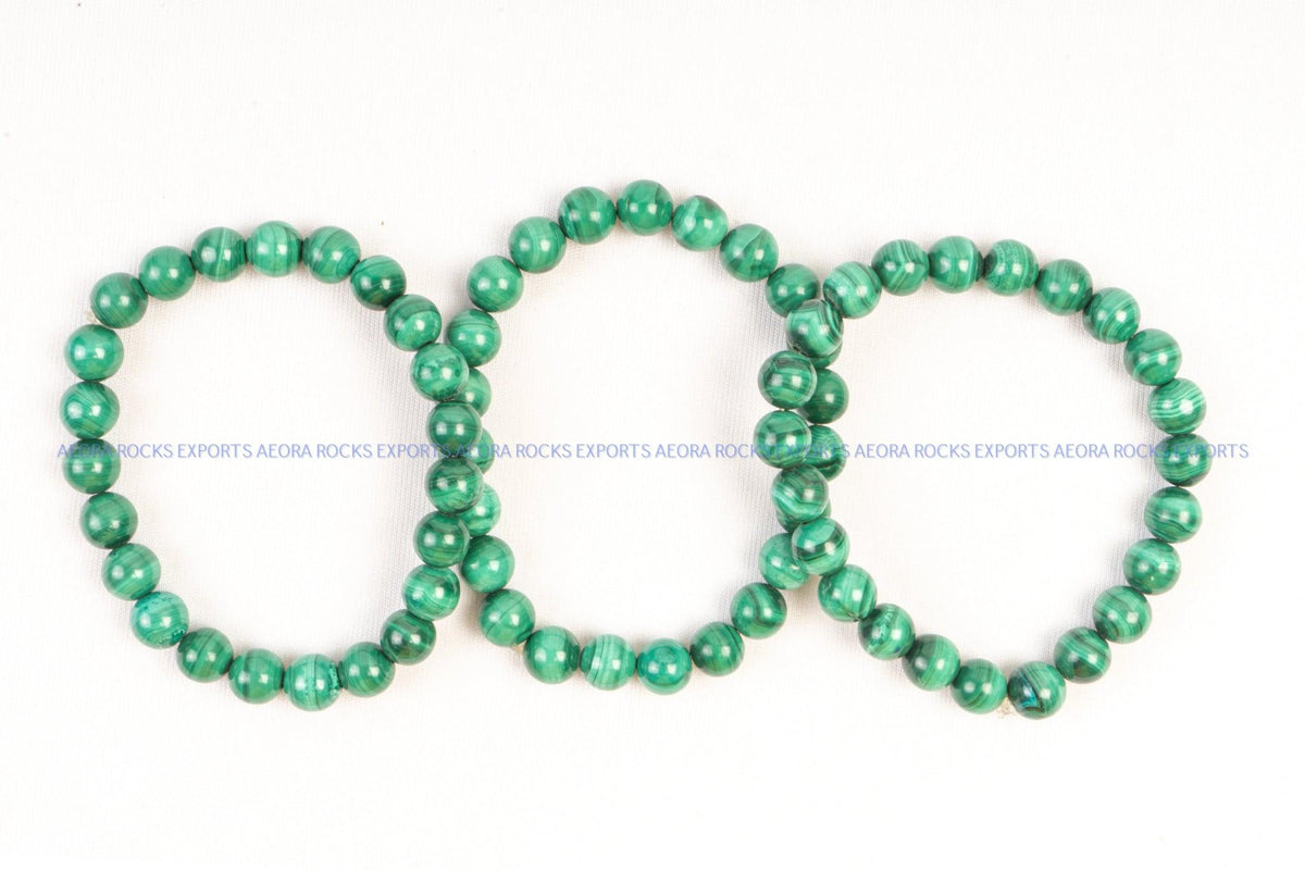 Malachite Bead Bracelet in India - Aeora Rocks - AEORA ROCKS INDIA - Healing Crystals superstore