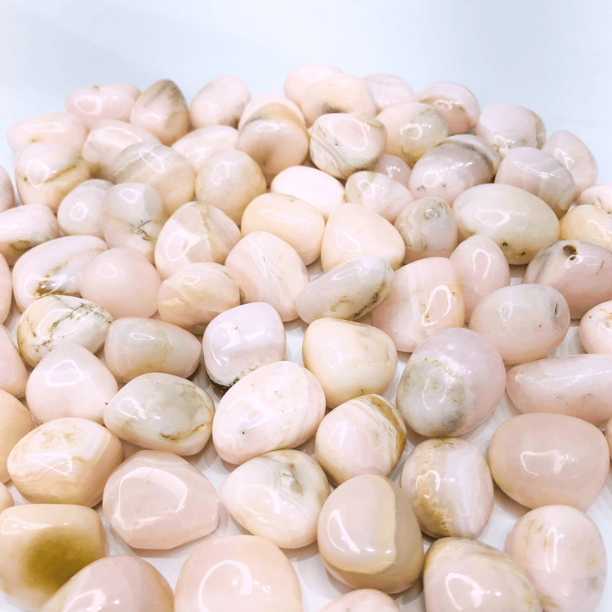 ⁠Mangano Calcite Tumbled Stone - AEORA ROCKS INDIA - Healing Crystals superstore