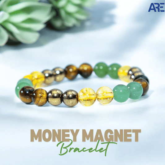 Money Magnet Bead Bracelet - AEORA ROCKS INDIA - Healing Crystals superstore