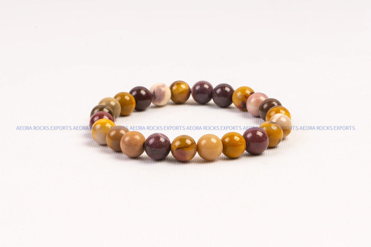 Mookaite Bead Bracelet in India - Aeora Rocks - AEORA ROCKS INDIA - Healing Crystals superstore