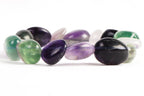 Multi Fluorite Tumbled Bracelet - AEORA ROCKS INDIA - Healing Crystals superstore