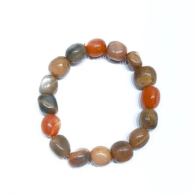 Multi Moonstone Tumbled Bracelet - AEORA ROCKS INDIA - Healing Crystals superstore