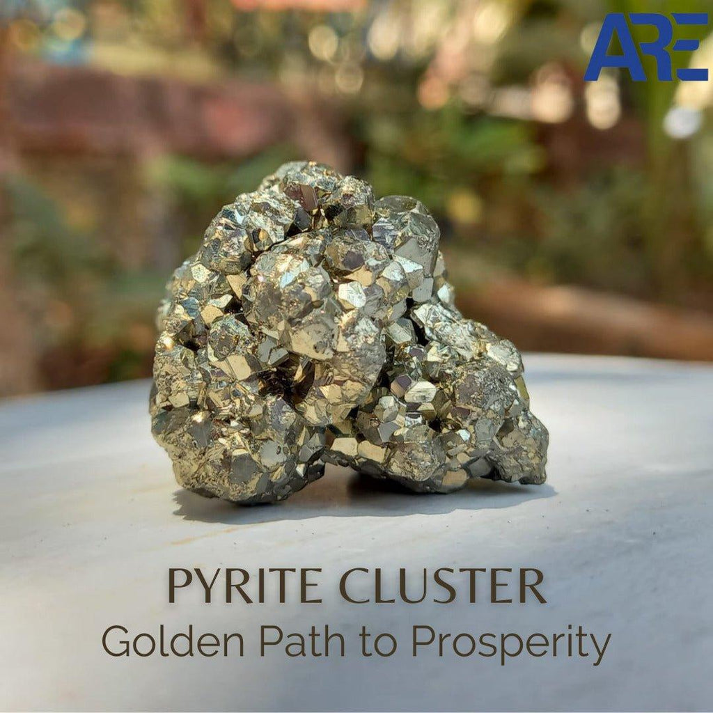 Natural Pyrite Cluster in India - Aeora Rocks - AEORA ROCKS INDIA - Healing Crystals superstore