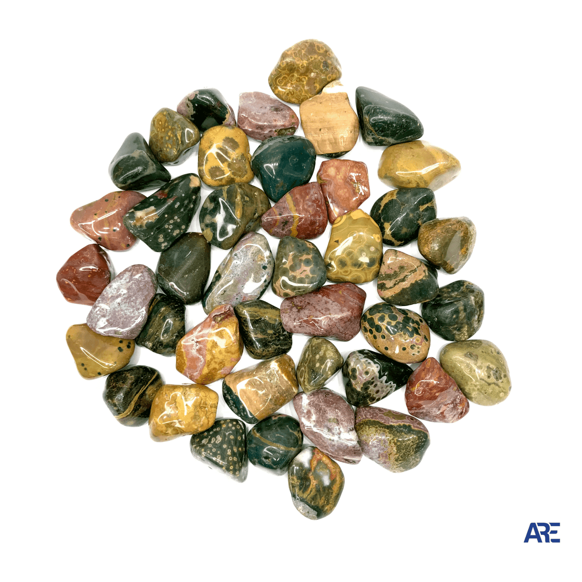 Ocean Jasper Tumbled Stone - AEORA ROCKS INDIA - Healing Crystals superstore