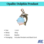 Opalite Dolphin Pendant - AEORA ROCKS INDIA - Healing Crystals superstore