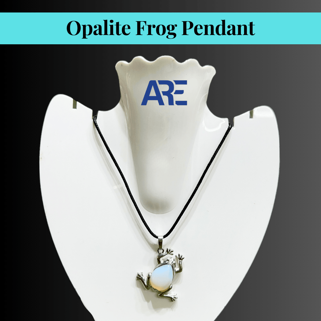 Opalite Frog Pendant - AEORA ROCKS INDIA - Healing Crystals superstore