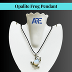 Opalite Frog Pendant - AEORA ROCKS INDIA - Healing Crystals superstore