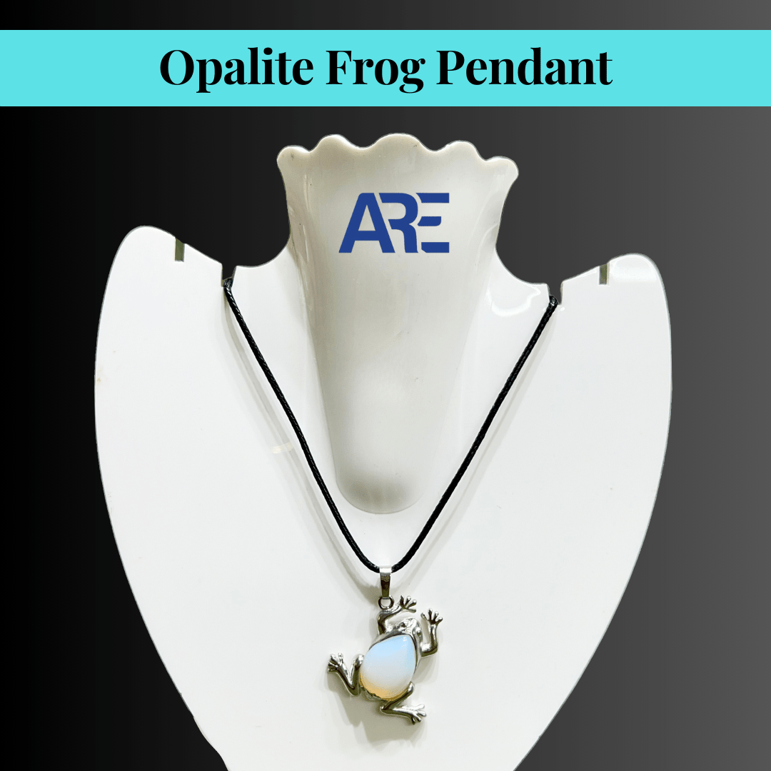 Opalite Frog Pendant - AEORA ROCKS INDIA - Healing Crystals superstore