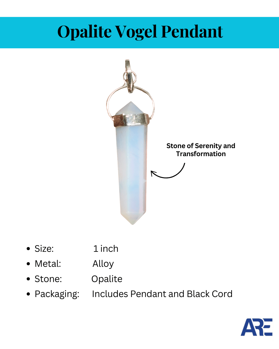 Opalite Vogel Pendant - AEORA ROCKS INDIA - Healing Crystals superstore