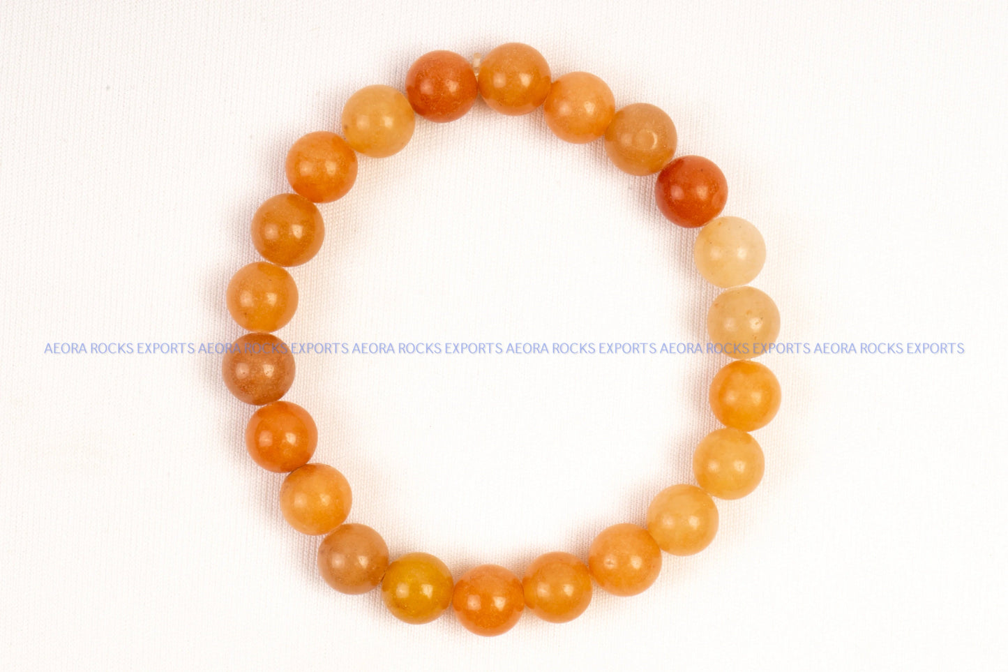 Orange Aventurine Bead Bracelet in India - Aeora Rocks - AEORA ROCKS INDIA - Healing Crystals superstore