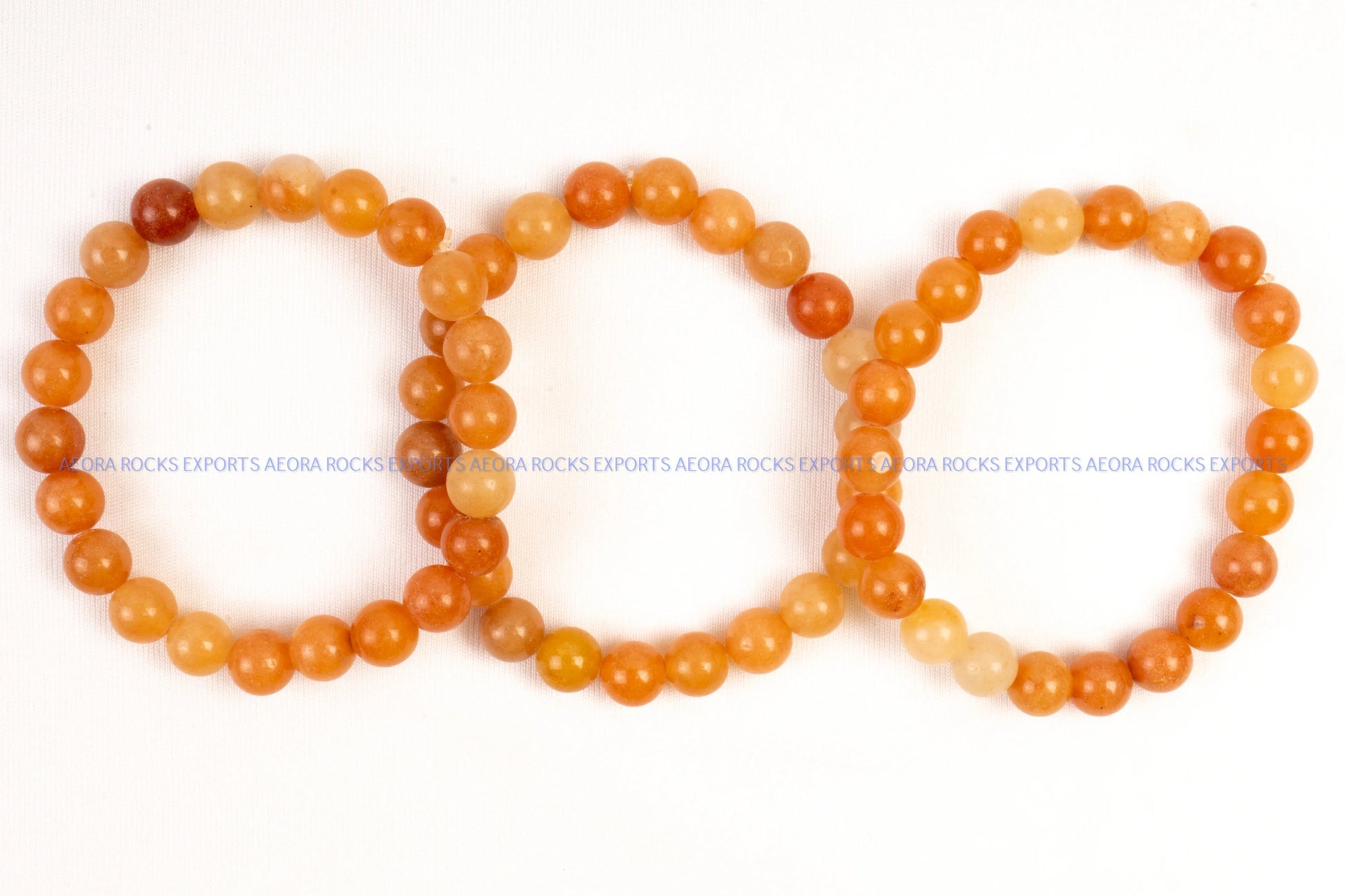 Orange Aventurine Bead Bracelet in India - Aeora Rocks - AEORA ROCKS INDIA - Healing Crystals superstore