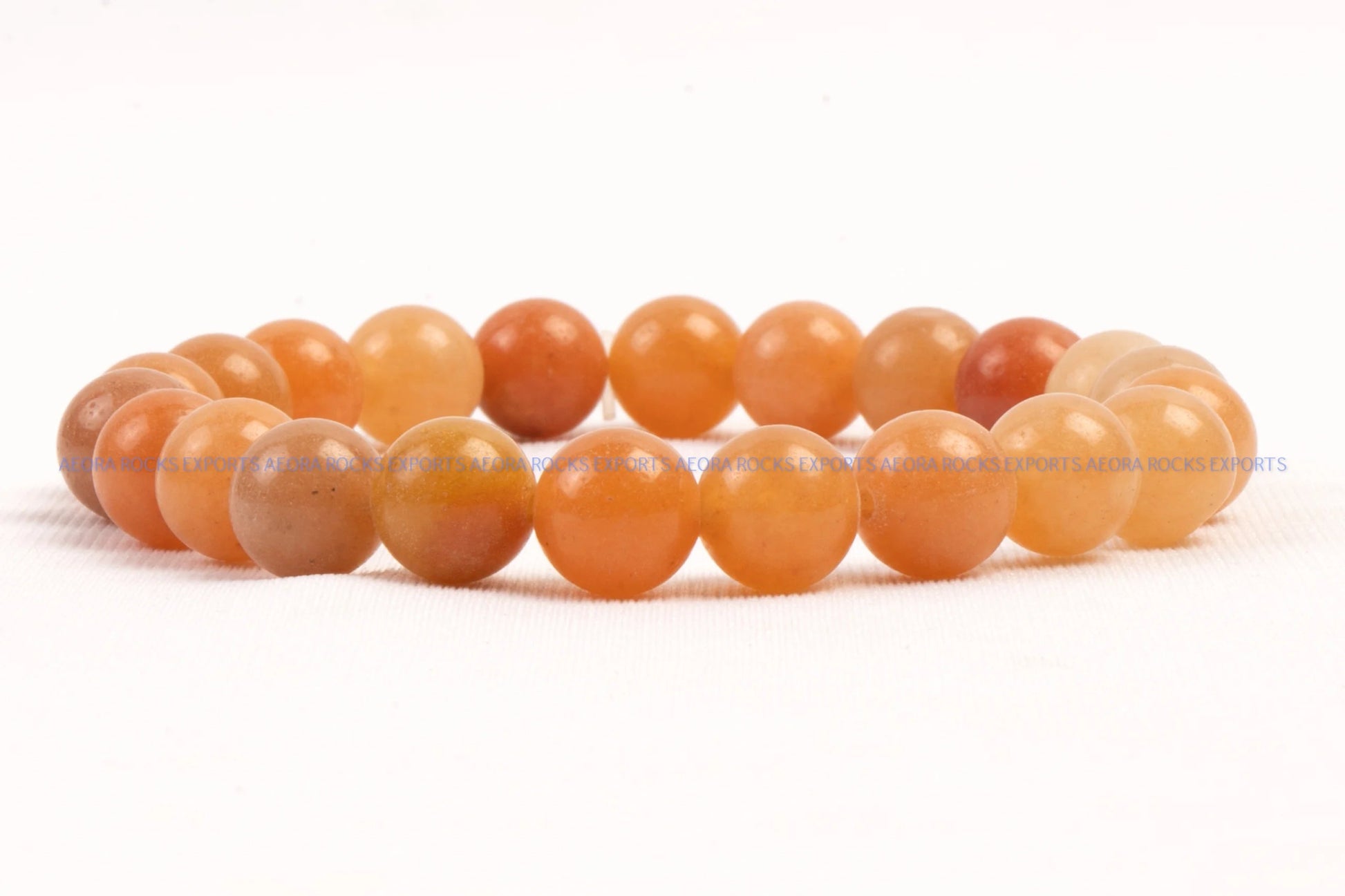 Orange Aventurine Bead Bracelet in India - Aeora Rocks - AEORA ROCKS INDIA - Healing Crystals superstore