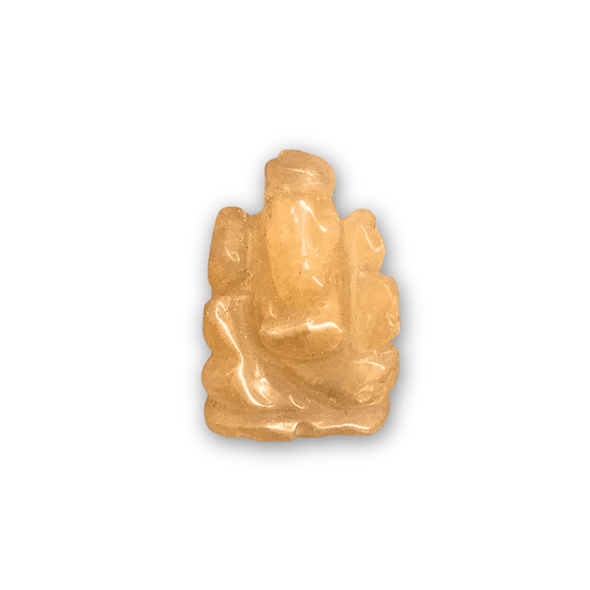 Orange Aventurine Ganpati Murti - AEORA ROCKS INDIA - Healing Crystals superstore